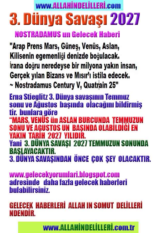 3. dünya savaşı tarihi, gelecek haberleri